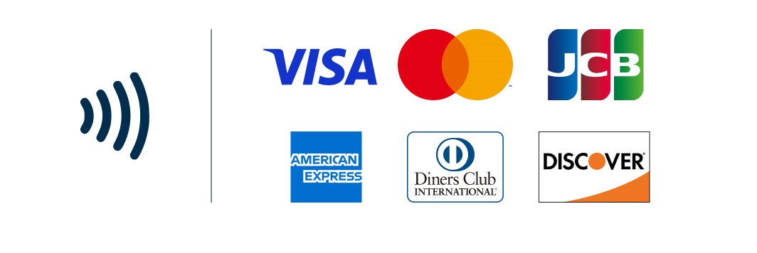 VISA / MASTER / JCB / AMERICAN EXPRESS / Diners Club / DISCOVER